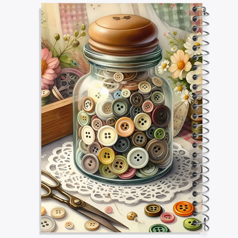 دفتر لیست خرید 50 برگ خندالو طرح چرخ خیاطی کد N2010