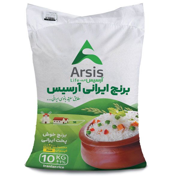 برنج خوشپخت ایرانی آرسیس - 10 کیلوگرم