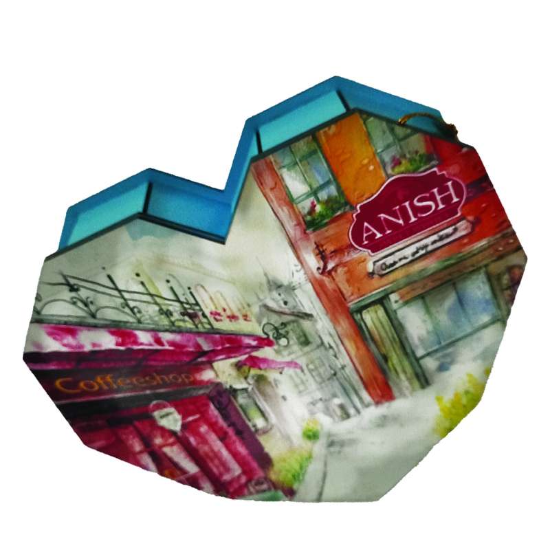شکلات قلب چوبی طرح لیلیوم آنیش 250 گرم