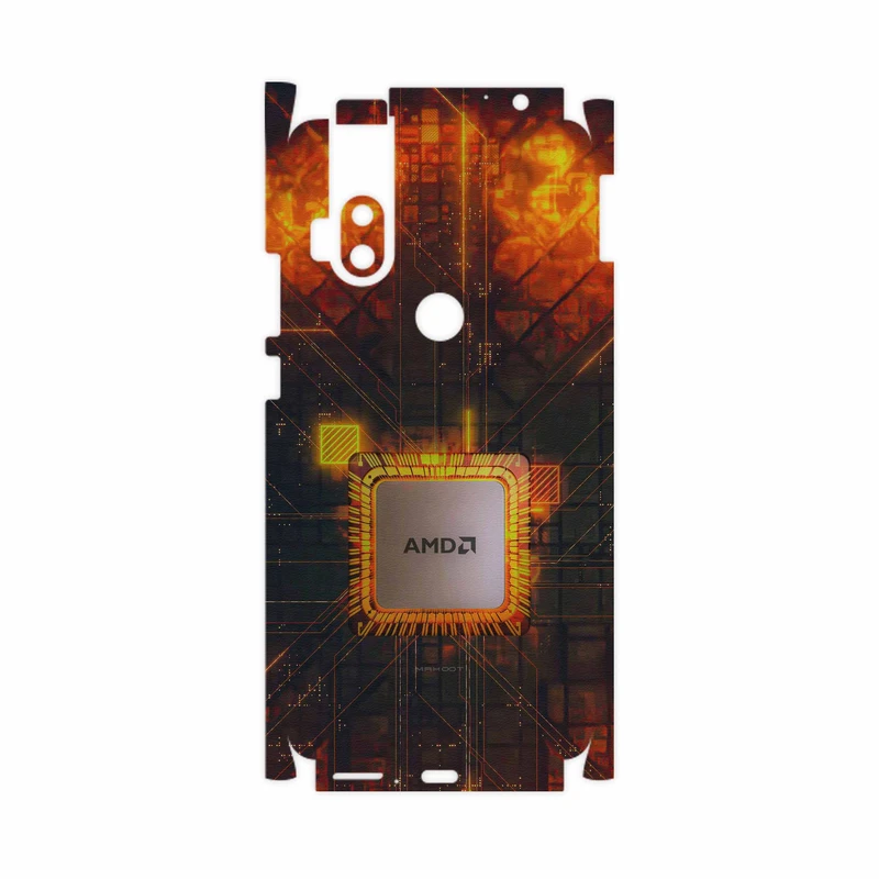برچسب پوششی ماهوت مدل AMD Brand-FullSkin مناسب برای گوشی موبایل موتورولا One Hyper