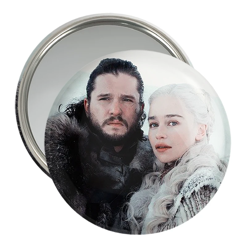 آینه جیبی خندالو مدل دنریس تارگرین و جان اسنو گیم اف ترونز Game of Thrones  کد 2666