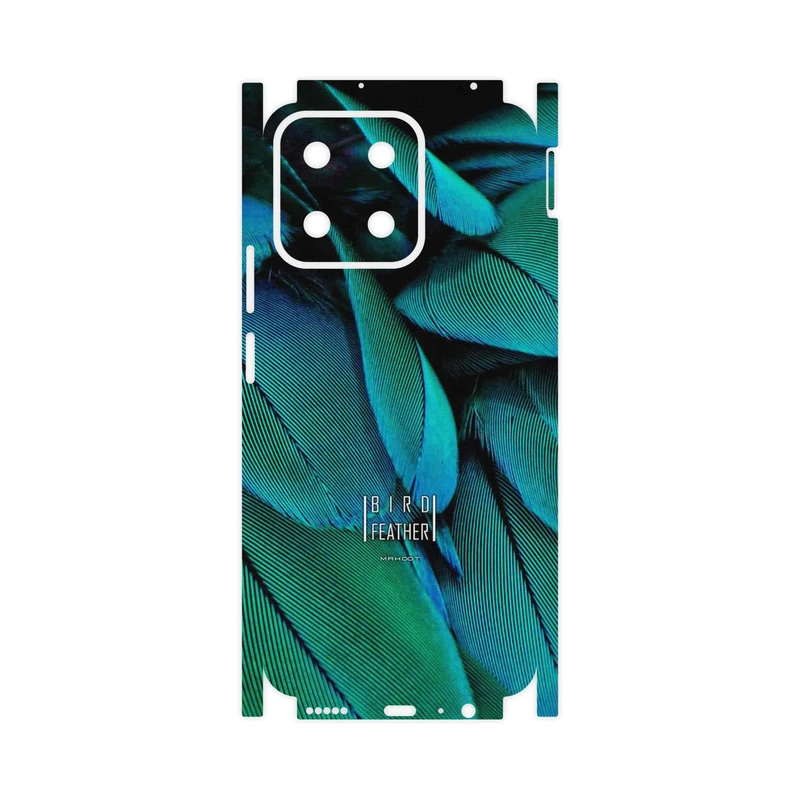 برچسب پوششی ماهوت مدل Green Feather-FullSkin مناسب برای گوشی موبایل آنر X7c