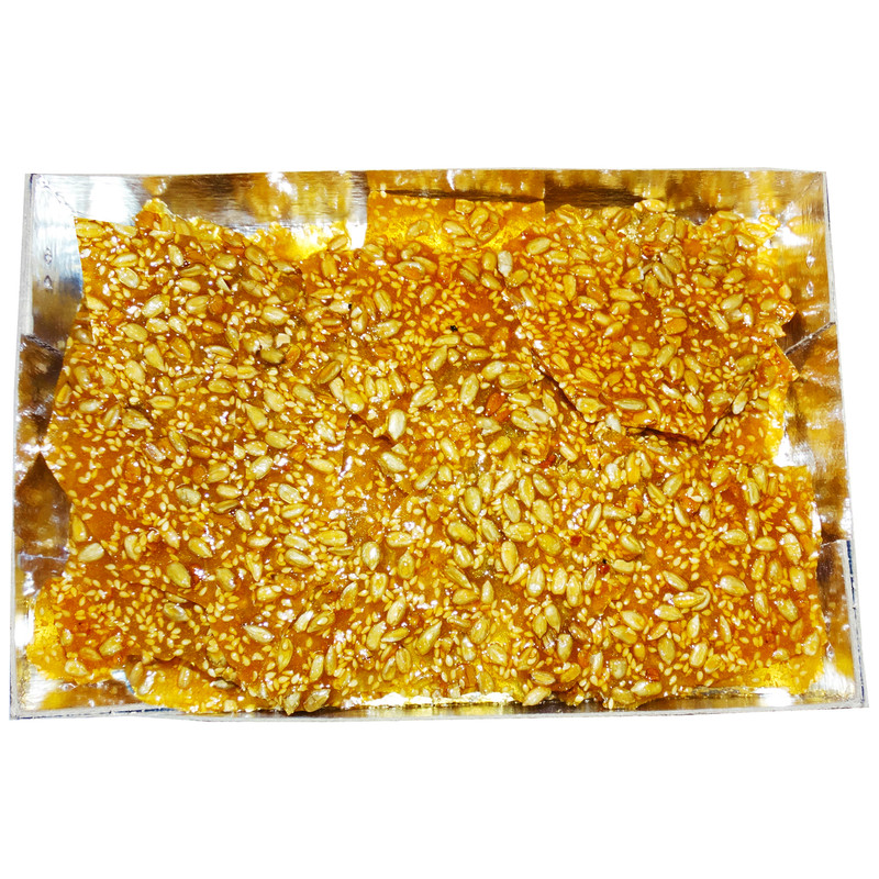 سوهان عسلی کنجدی با مغز دانه  - 400 گرم