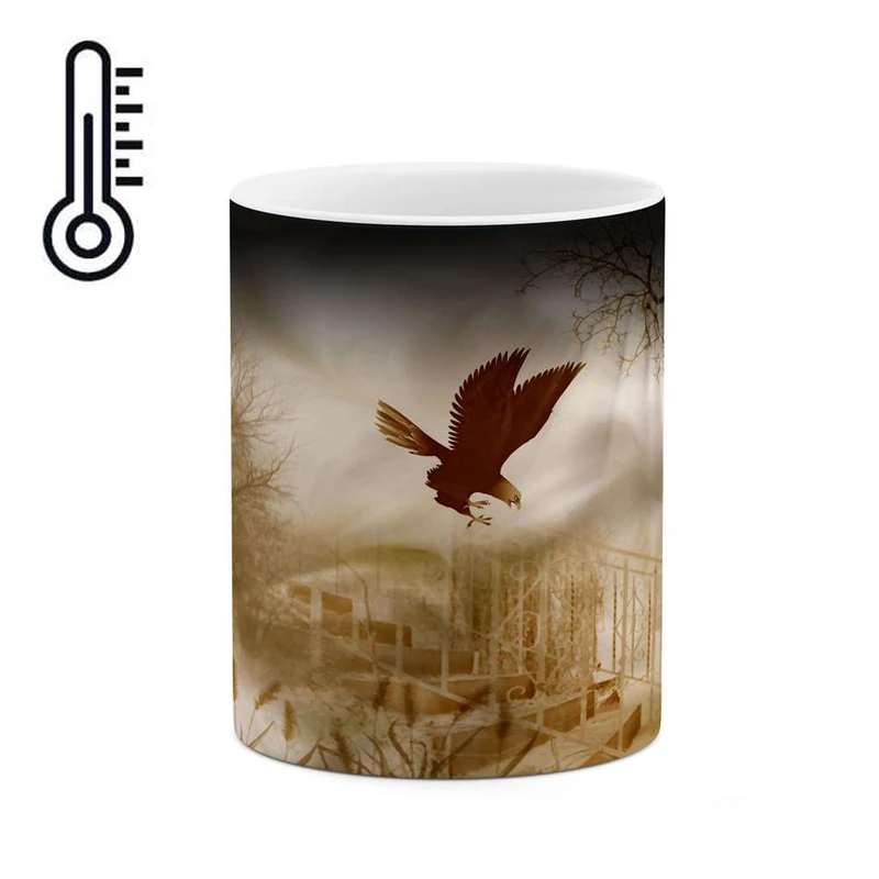 ماگ حرارتی کاکتی مدل پرنده کد mgh15375