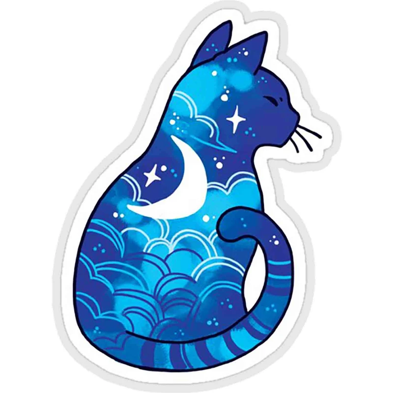 استیکر لپ تاپ طرح moon spirit cat کد ST1260