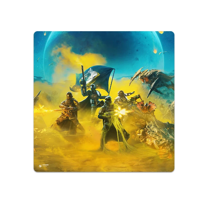 ماوس پد هومرو مدل NX172 طرح بازی HELLDIVERS سایز 40x40 سانتی‌متر