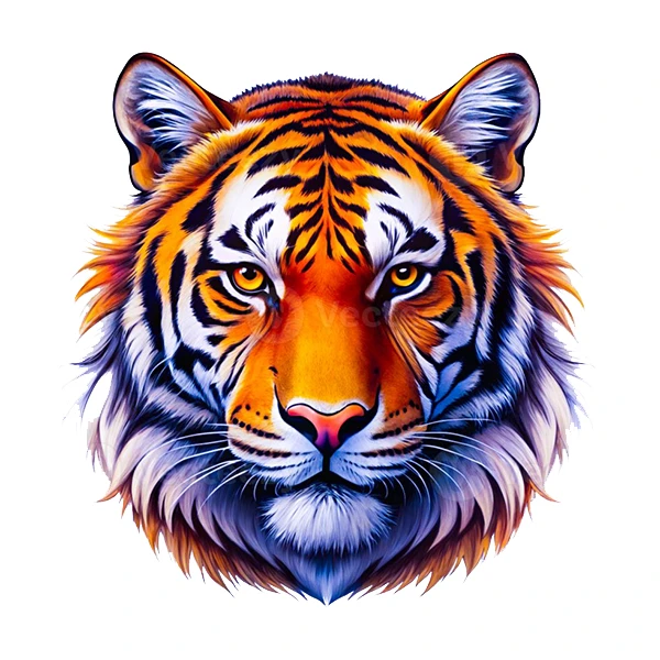 استیکر پارچه و لباس پاد آفرین طرح ببر کد 1762