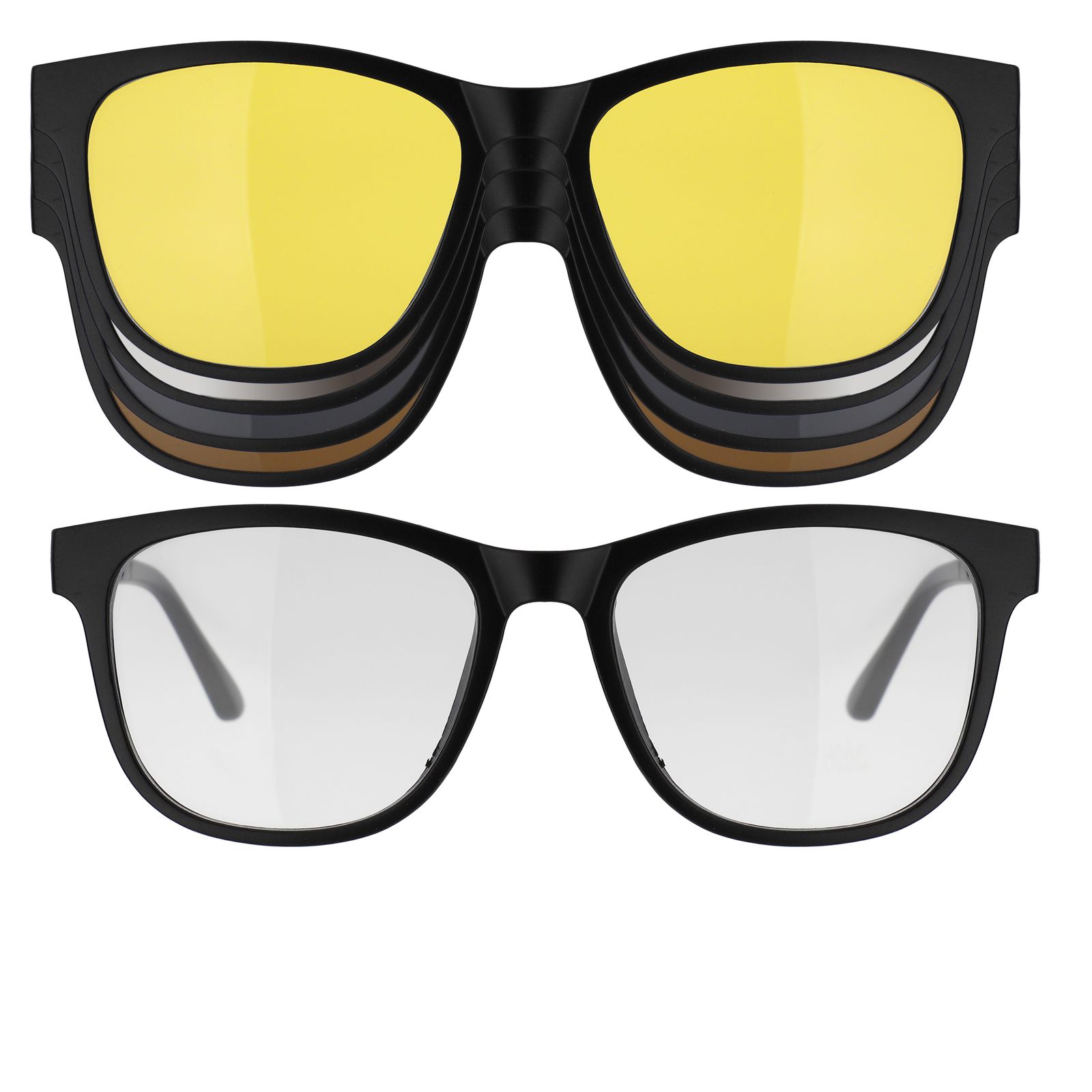 فریم عینک طبی دونیک مدل tr2230-c2 به همراه کاور آفتابی مجموعه 5 عددی -  - 1