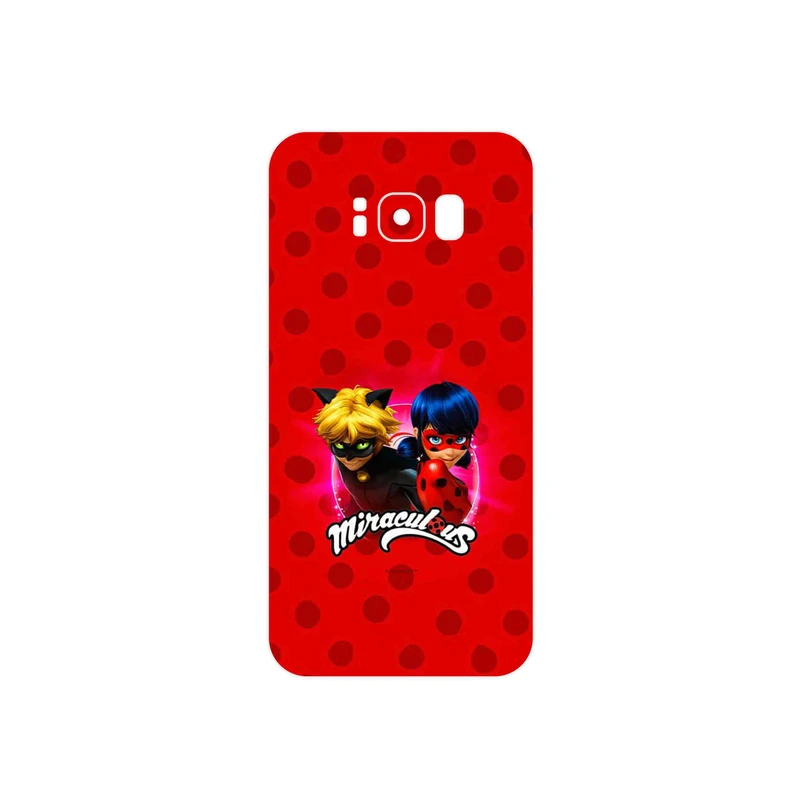 برچسب پوششی ماهوت مدل Ladybug and Cat Noir مناسب برای گوشی موبایل سامسونگ Galaxy S8