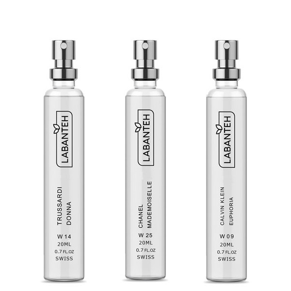 عطر جیبی لابانته مدل TROSARDI DONA-Euphoria-Coco mademoiselle  حجم 20 میلی لیتر مجموعه سه عددی