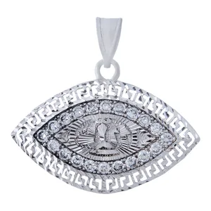    آویز گردنبند نقره زنانه بازرگانی میلادی کد PKR-151