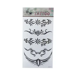 تتو موقت مدل گل و خار و تریبالی کد 337