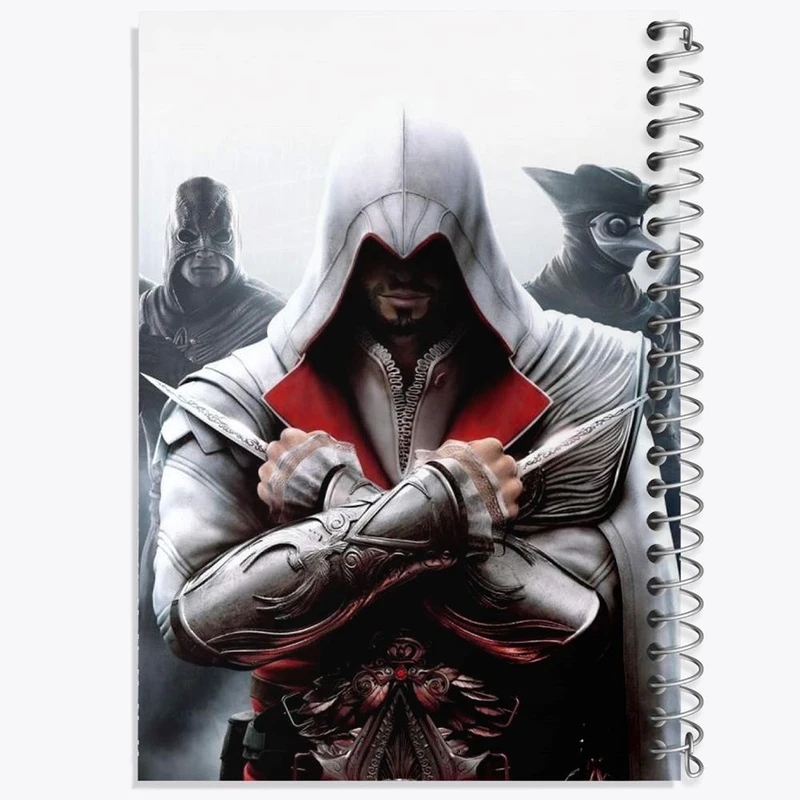 دفتر نت موسیقی 50 برگ خندالو مدل اساسینز کرید Assassins Creed کد 4972