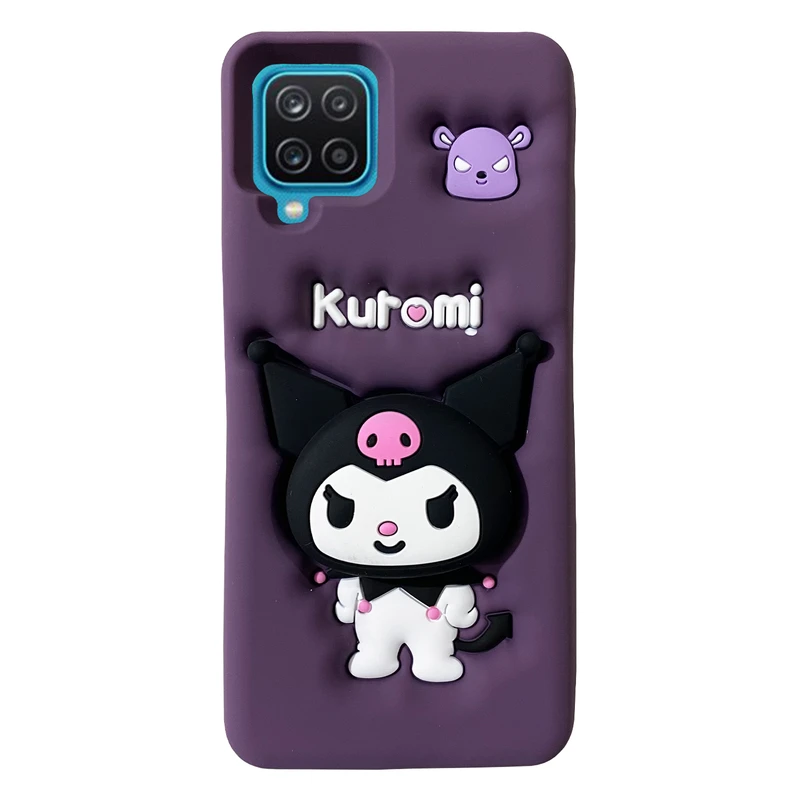 کاور مدل سیلیکونی طرح کرومی کد Kuromi-A12 مناسب برای گوشی موبایل سامسونگ Galaxy A12 