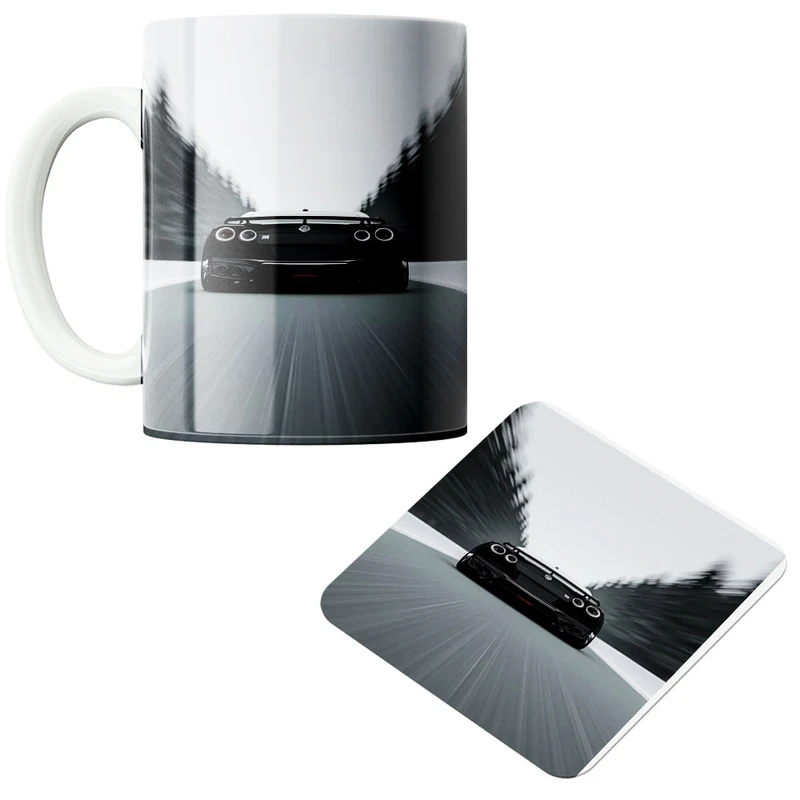 ماگ پاد آفرین مدل ماشین کد 566 به همراه زیر لیوانی 