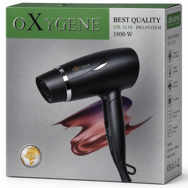 سشوار مسافرتی 1800 وات اکسیژن مدل OX3110
