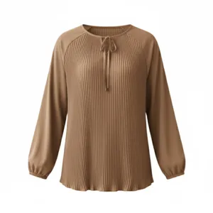 بلوز آستین بلند یقه بندی زنانه مدل Sho1