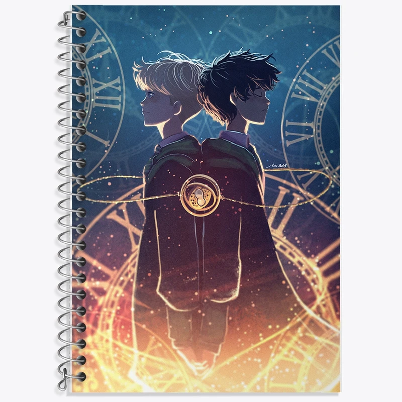 دفتر زبان 50 برگ خندالو مدل دو خط طرح هری پاتر (Harry Potter) کد F847