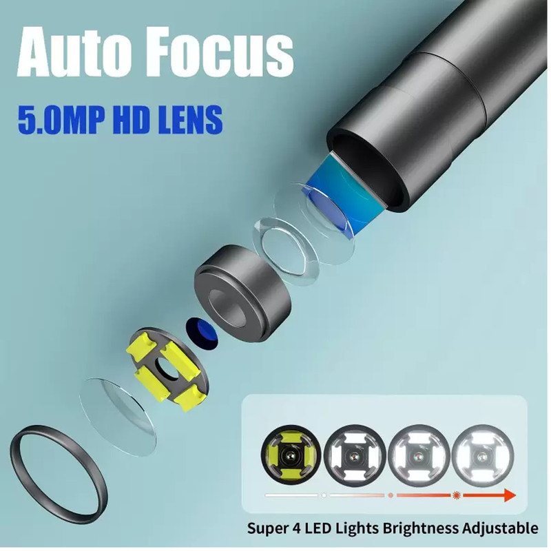 دوربین شلنگی مدل وای فای فلزی منعطف کد 5MP Auto Fokus HD 