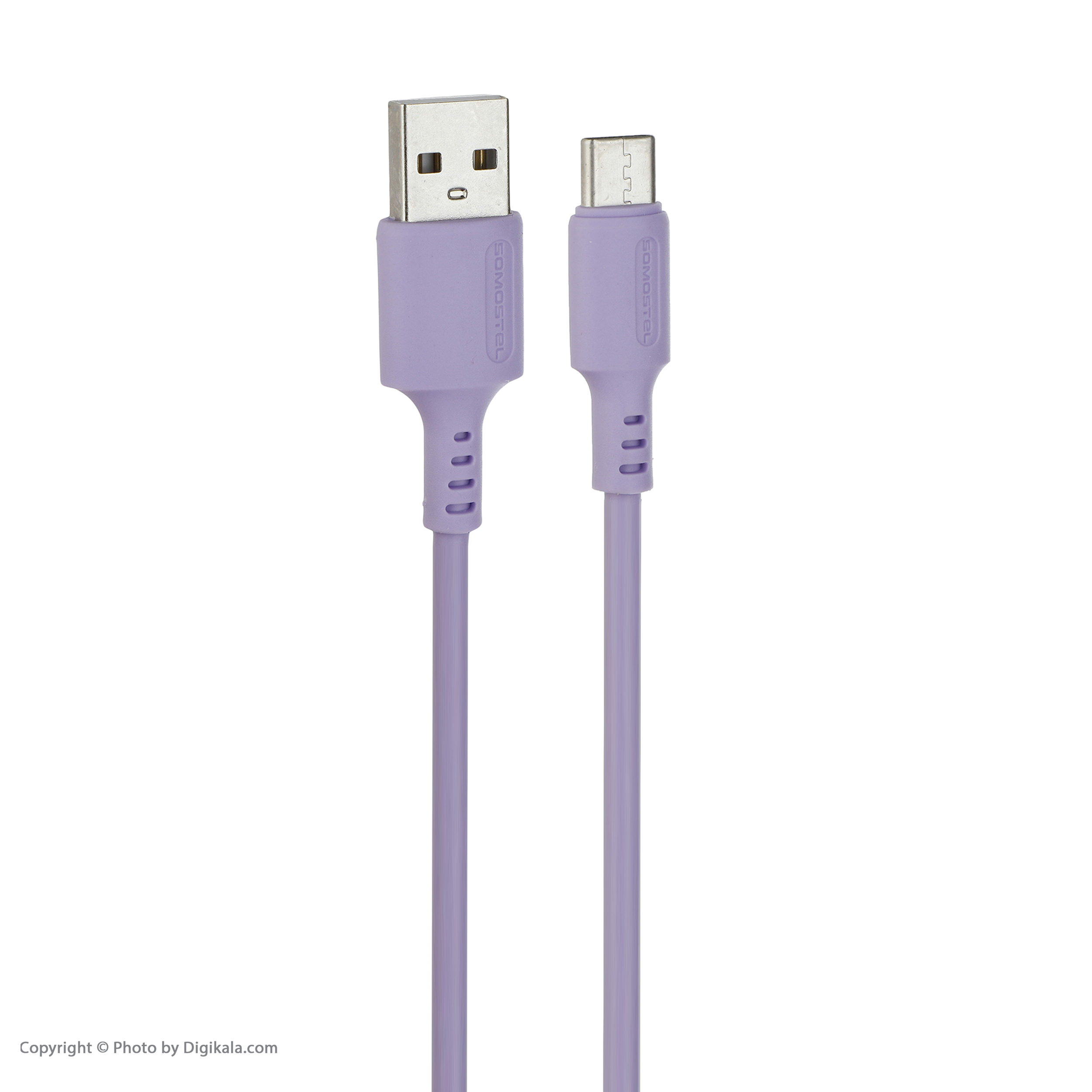 کابل تبدیل USB به USB-C سوموس تل مدل SMS-BP06 طول 1 متر