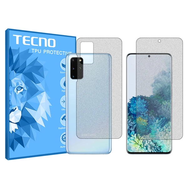 محافظ صفحه نمایش مات تکنو مدل HyMTT مناسب برای گوشی موبایل سامسونگ Galaxy S20 Plus 5G به همراه محافظ پشت گوشی 