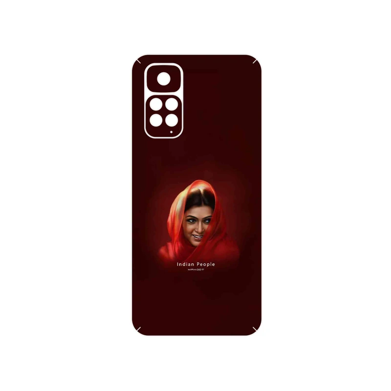 برچسب پوششی ماهوت مدل Portrait of an Indian Woman مناسب برای گوشی موبایل شیائومی Redmi Note 11S