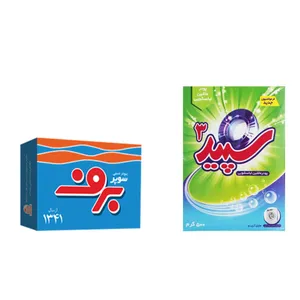 پودر رختشویی ماشینی سپید به همراه پودر رختشویی دستی برف کد 03 مجموعه 2 عددی