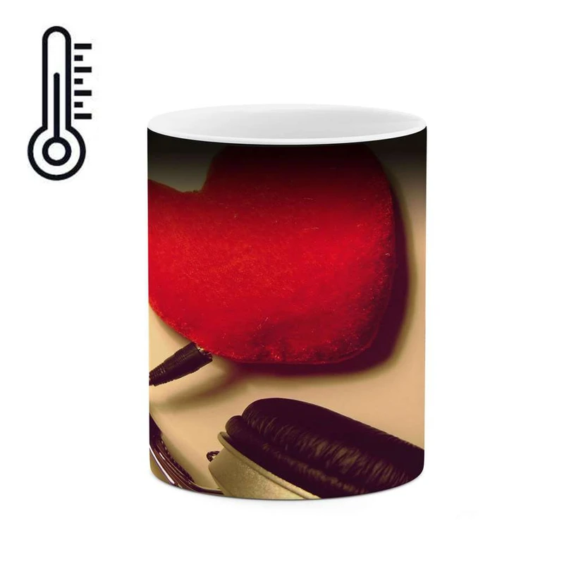 ماگ حرارتی کاکتی مدل قلب و هدفون کد mgh11182