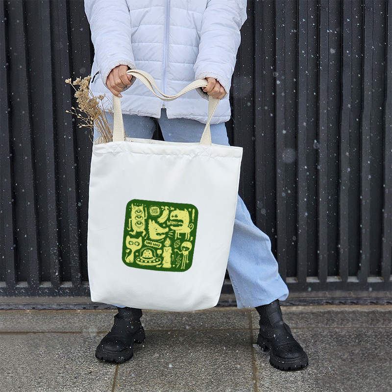 ساک خرید خندالو مدل موجودات فضایی کد 8710