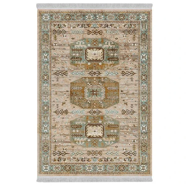 فرش پارچه‌ای دفه مدل فرشینه طرح مدرن کد 621