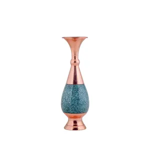 گلدان فیروزه کوبی آقاجانی کد F011