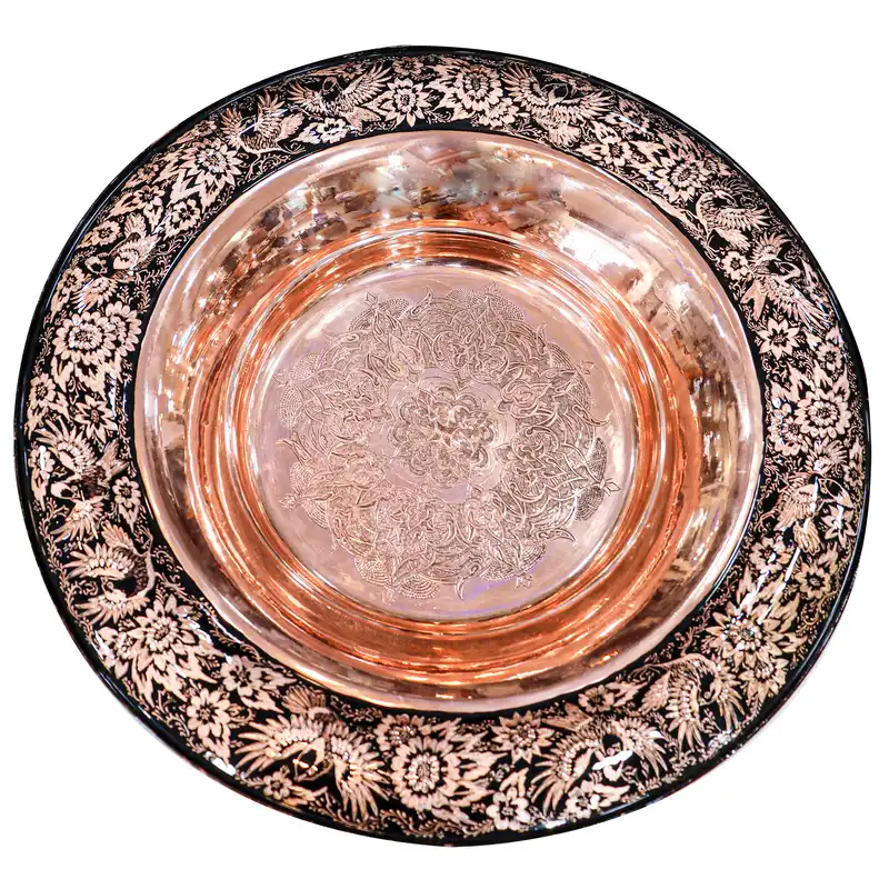 شیرینی خوری مسی مدل الماس تراش سوپر کد 60p55