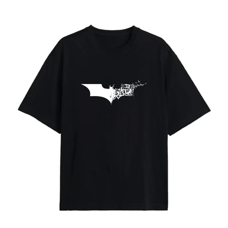 تی شرت اورسایز مردانه پنبه دورو آستین کوتاه مدل The Batman
