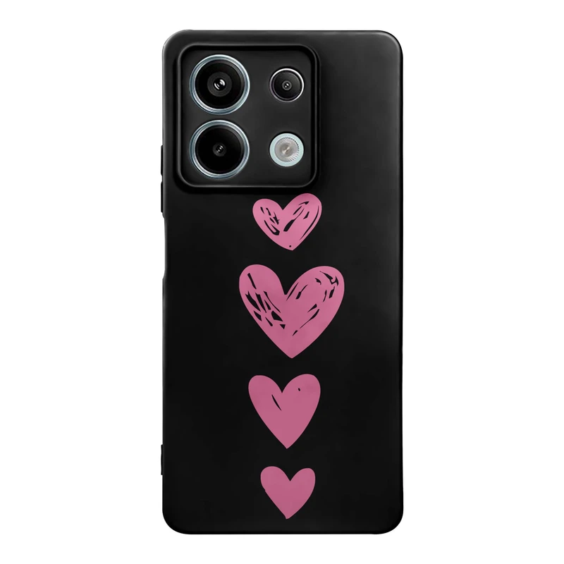 کاور قاب گارد طرح قلب صورتی کد s10979 مناسب برای گوشی موبایل شیائومی Redmi Note 13 Pro 5G