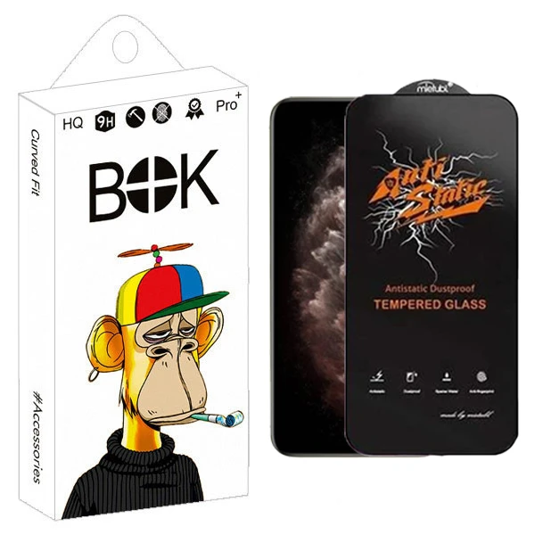 محافظ صفحه نمایش بوک مدل Antistatic Shield مناسب برای گوشی موبایل اپل iPhone XS / 11 Pro