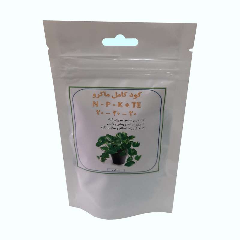 کود جامد ان پی کا و ریز مغذی 20 20 20 مدل 02 وزن 100 گرم