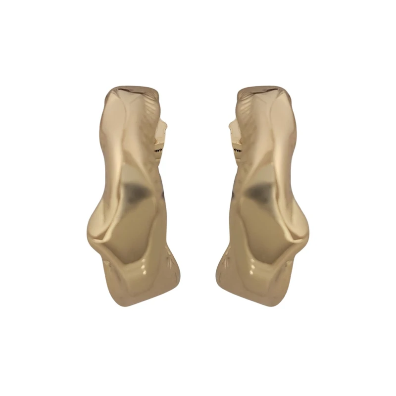 گوشواره حلقه‌ای زنانه ژوپینگ مدل دفرمه بادکنکی