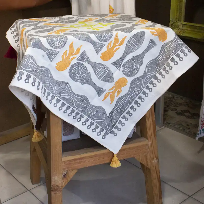 رومیزی طرح ماهی گلی کد RM4099