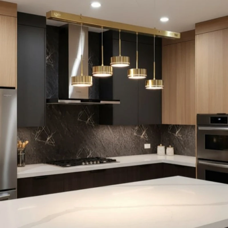 لوستر آویز 5 شعله مدل کانتری سقفی کد We80