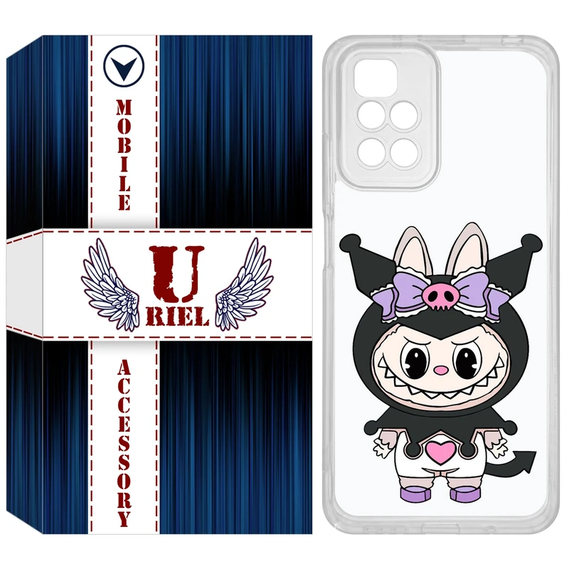 کاور یوریل مدل Clear کد 137 طرح لبوبو Labubu مناسب برای گوشی موبایل شیائومی Redmi 10 / 10 Prime