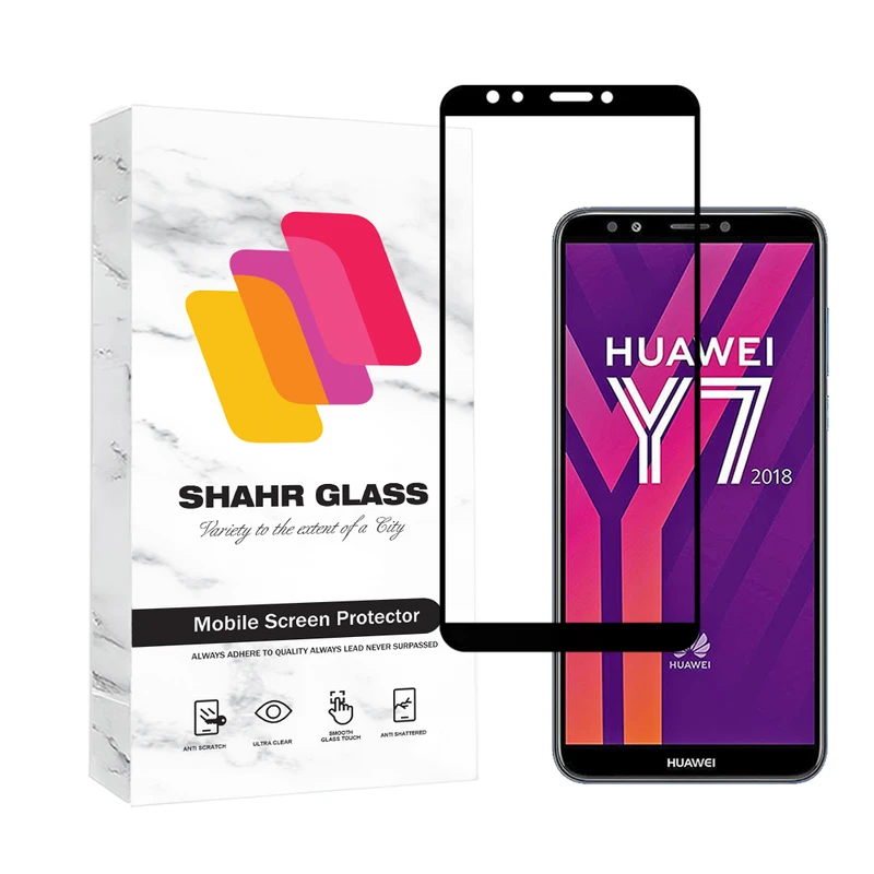 محافظ صفحه نمایش شهر گلس مدل FULSLSH مناسب برای گوشی موبایل هوآوی  Y7 Prime 2018  / Y7 2018