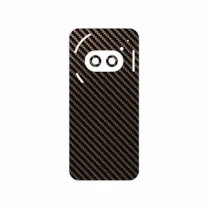 MAHOOT Glossy-Brown-Fiber Cover Sticker for Nothing Phone 2a