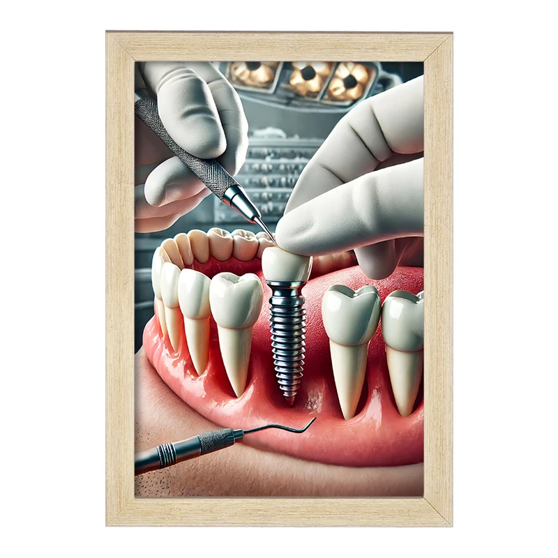 تابلو خندالو مدل دندان و دندان پزشکی کد F9827