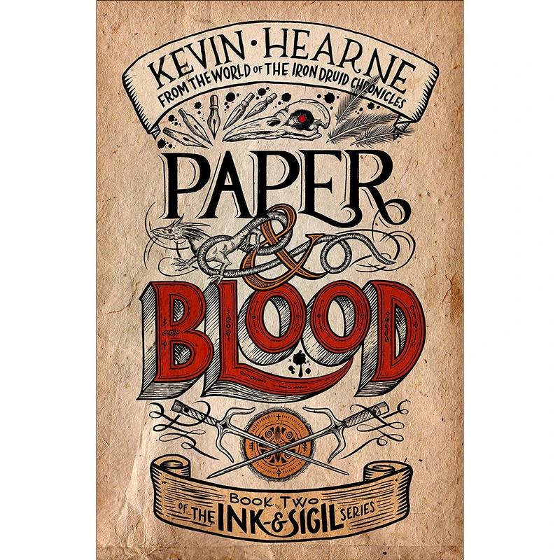 کتاب Paper AND Blood اثر Kevin Hearne انتشارات Del Rey