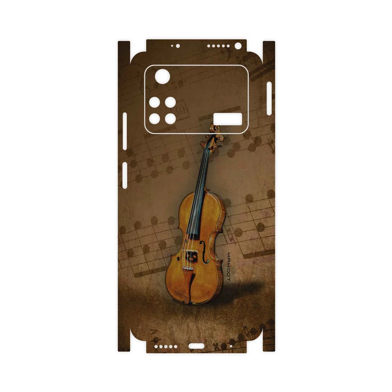 برچسب پوششی ماهوت مدل Violin-Instrument-FullSkin مناسب برای گوشی موبایل شیائومی Poco M4 Pro 4G