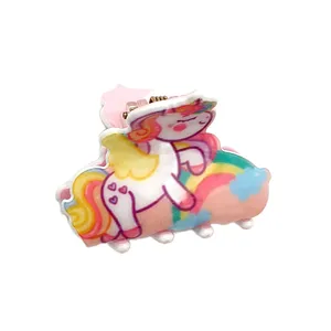 کلیپس مو دخترانه مدل یونیکورن کد KLP874