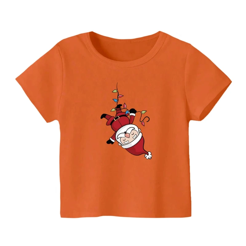 تی شرت آستین کوتاه بچگانه مدل بابانوئل کریسمس کد 23