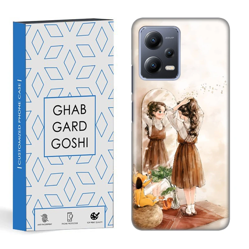 کاور قاب گارد گوشی طرح دختر کد DIMO-019 مناسب برای گوشی موبایل شیائومی redmi note 12 5g / poco x5 5g