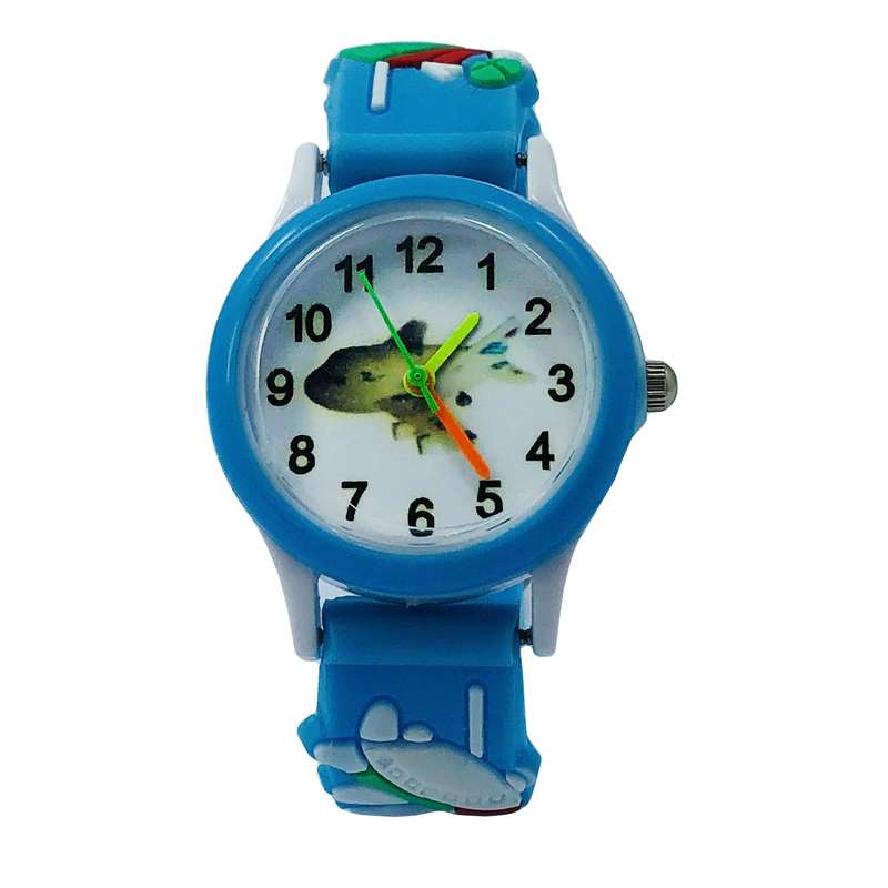 ساعت مچی عقربه ای بچگانه مدل هواپیما ساعت مچی عقربه ای بچگانه مدل هواپیما