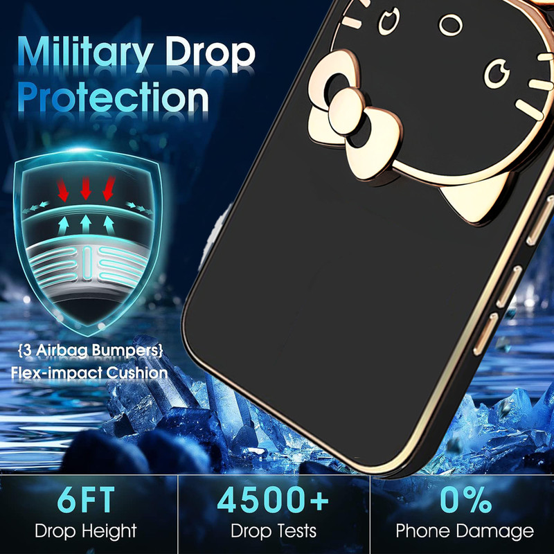 کاور گاردتک اساک مدل Kitty Strap مناسب برای گوشی موبایل اپل iPhone X/ XS به همراه بند